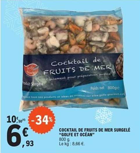 COCKTAIL DE FRUITS DE MER SURGELÉ "GOLFE ET OCÉAN"
