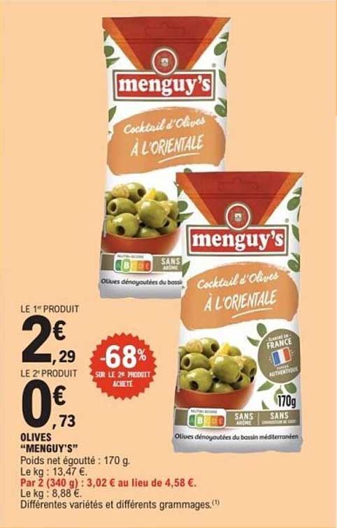 Cocktail d'Olives à l'Orientale