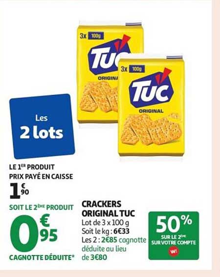 CRACKERS ORIGINAL TUC