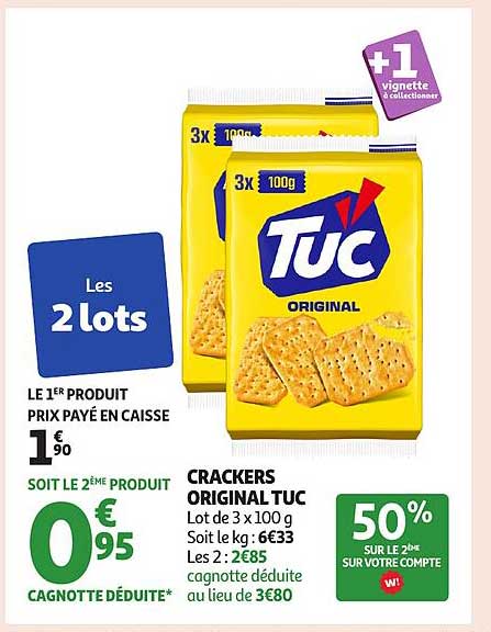 CRACKERS ORIGINAL TUC