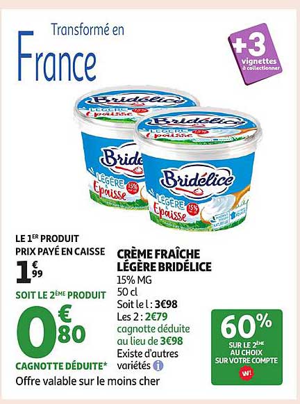 Crème Fraîche Légère Bridélice