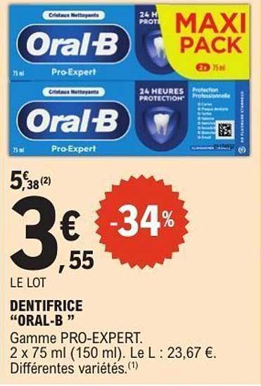 DENTIFRICE "ORAL-B "