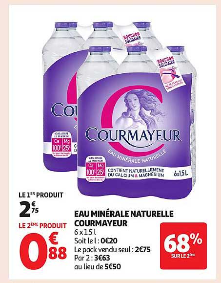 EAU MINÉRALE NATURELLE COURMAYEUR