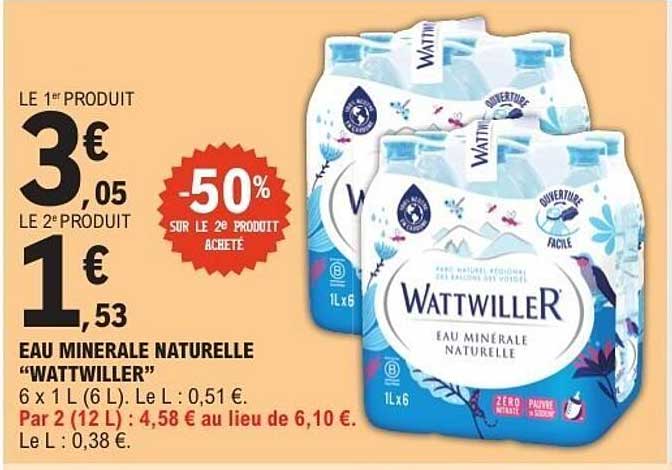 EAU MINERALE NATURELLE "WATTWILLER"