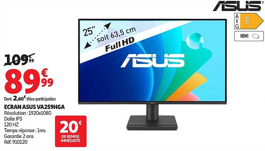 ÉCRAN ASUS VA259HGA