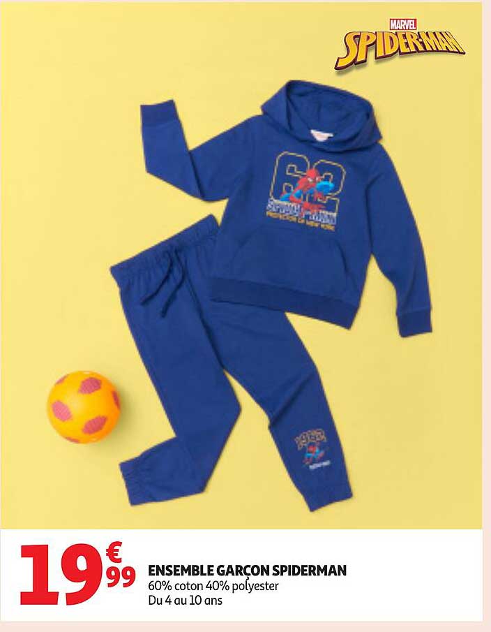 ENSEMBLE GARÇON SPIDERMAN