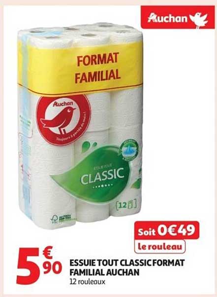 ESSUIE TOUT CLASSIC FORMAT FAMILIAL AUCHAN