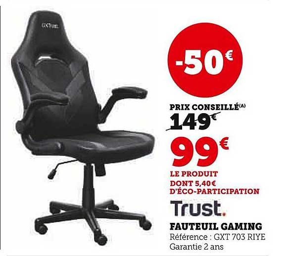Fauteuil Gaming Trust GXT 703 RIYE