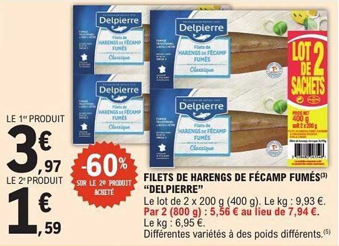 FILETS DE HARENGS DE FÉCAMP FUMÉS "DELPIERRE"