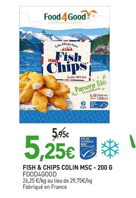 FISH & CHIPS COLIN MSC - 200 G