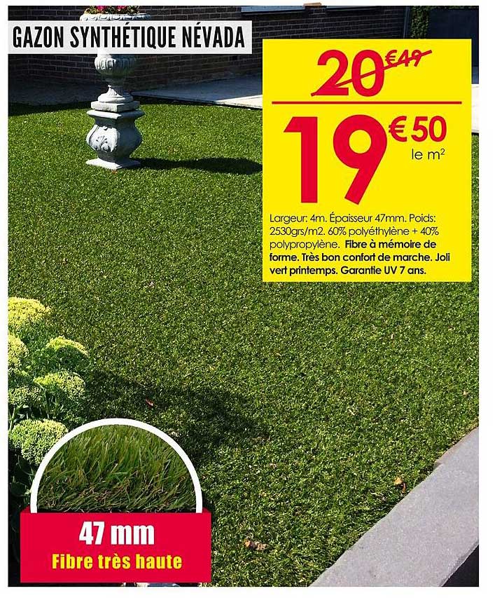 GAZON SYNTHÉTIQUE NÉVADA