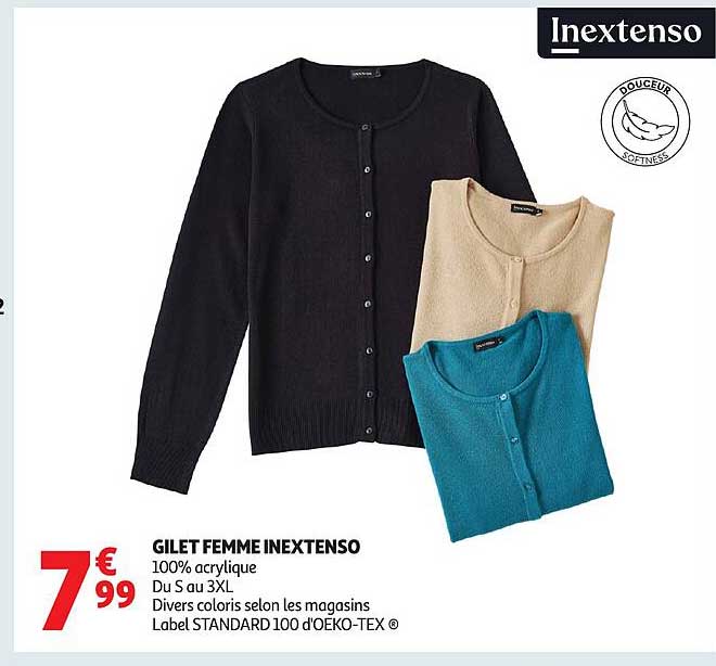 GILET FEMME INEXTENSO