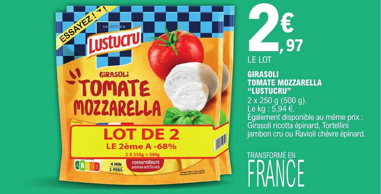 Girasoli Tomate Mozzarella "Lustucru"
