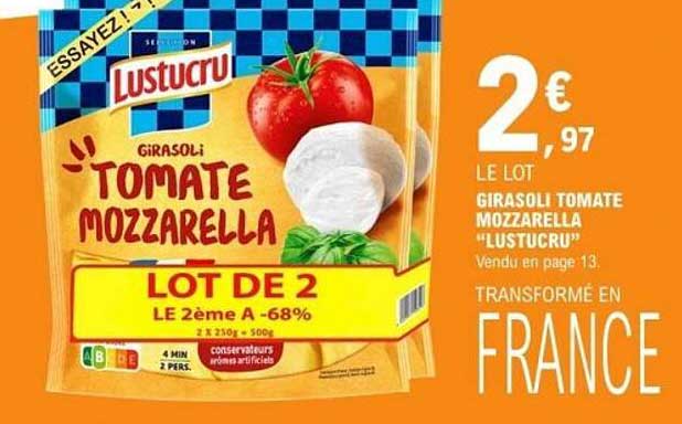 Girasoli Tomate Mozzarella "Lustucru"