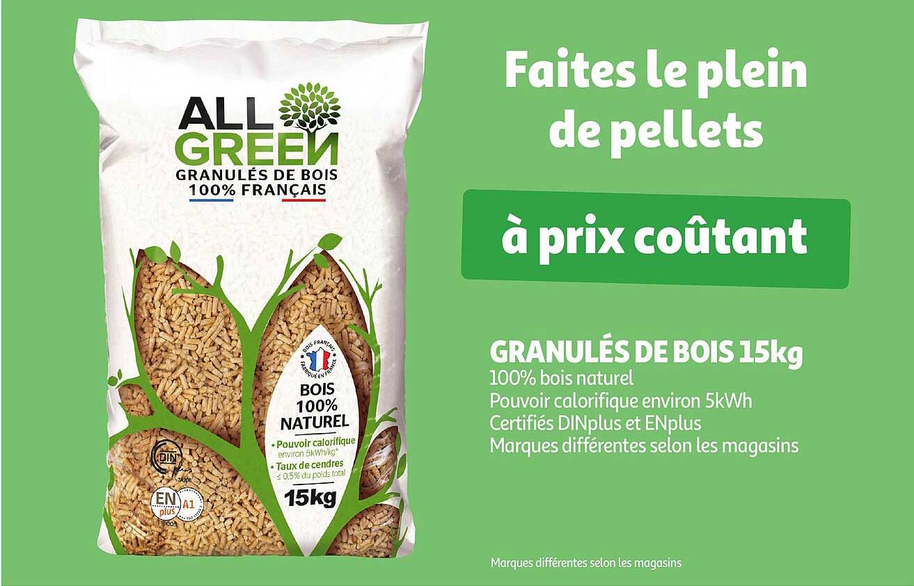 Granulés de bois 15kg