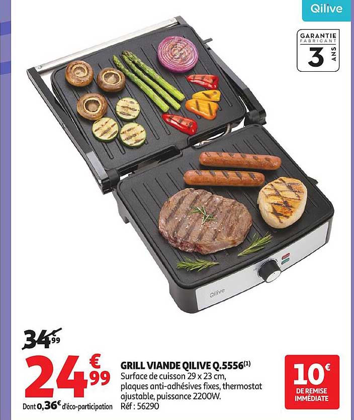 GRILL VIANDE QILIVE Q.5556