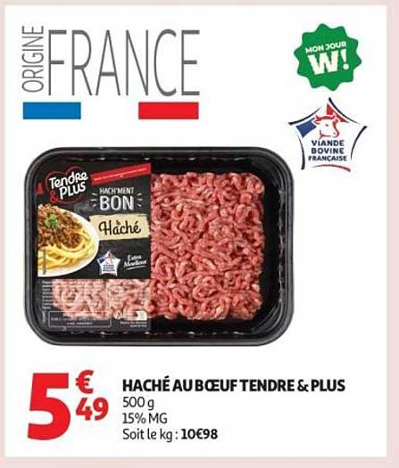 HACHÉ AU BŒUF TENDRE & PLUS