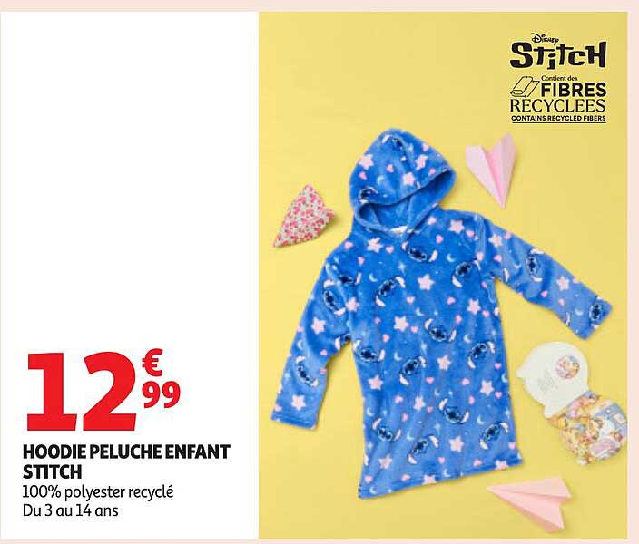 HOODIE PELUCHE ENFANT STITCH