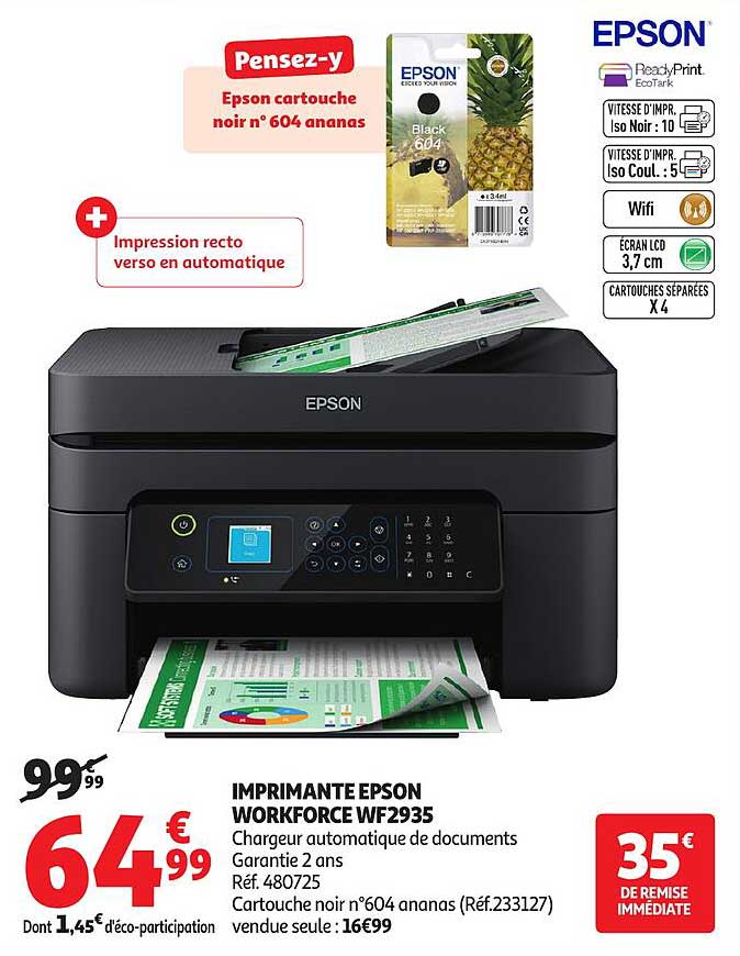IMPRIMANTE EPSON WORKFORCE WF2935