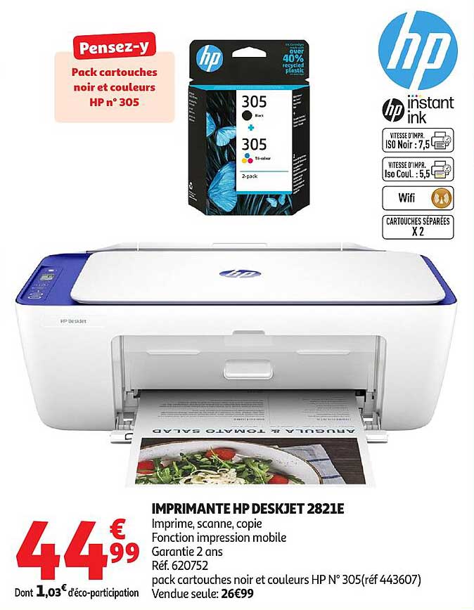 IMPRIMANTE HP DESKJET 2821E