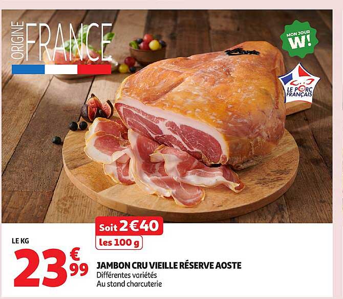 JAMBON CRU VIEILLE RÉSERVE AOSTE