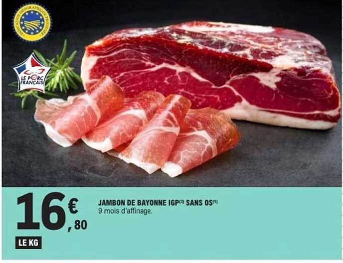 JAMBON DE BAYONNE IGP** SANS OS