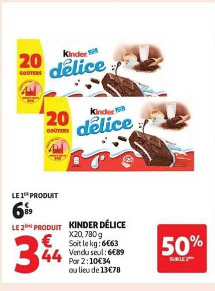KINDER DÉLICE X20, 780 g