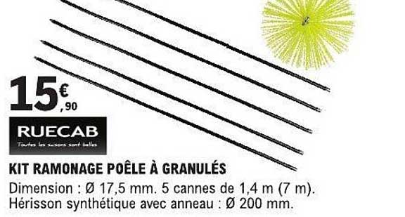 KIT RAMONAGE POÊLE À GRANULÉS