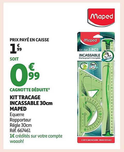KIT TRACAGE INCASSABLE 30cm MAPED