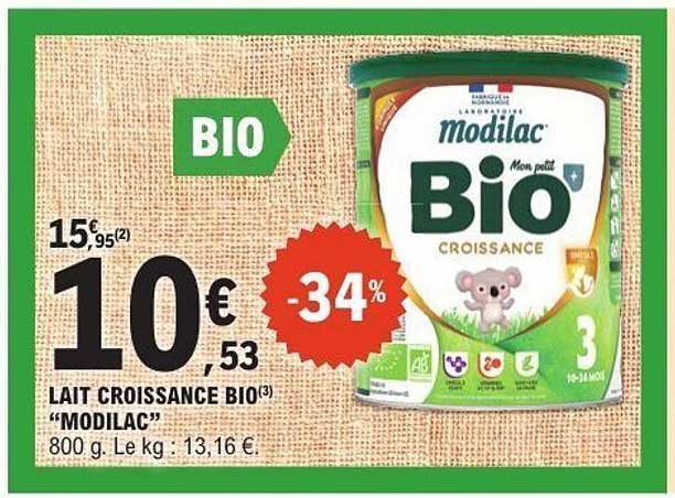 LAIT CROISSANCE BIO "MODILAC"