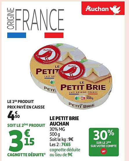 LE PETIT BRIE AUCHAN