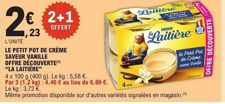 LE PETIT POT DE CRÈME SAVEUR VANILLE