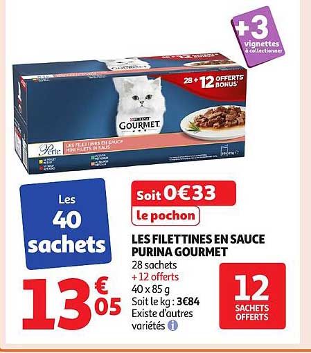 LES FILETTINES EN SAUCE PURINA GOURMET