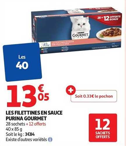 LES FILETTINES EN SAUCE PURINA GOURMET