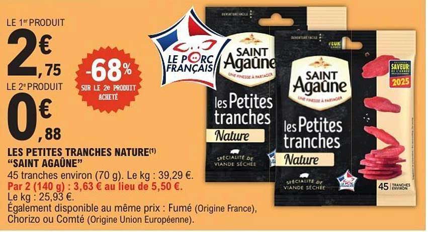 LES PETITES TRANCHES NATURE "SAINT AGAÛNE"