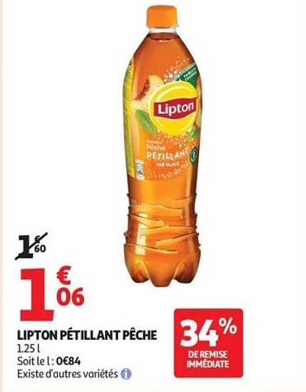LIPTON PÉTILLANT PÊCHE