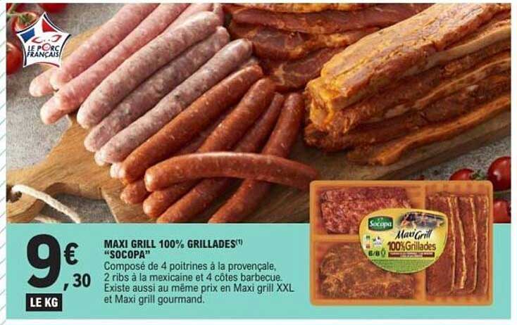 MAXI GRILL 100% GRILLADES® SOCOPA