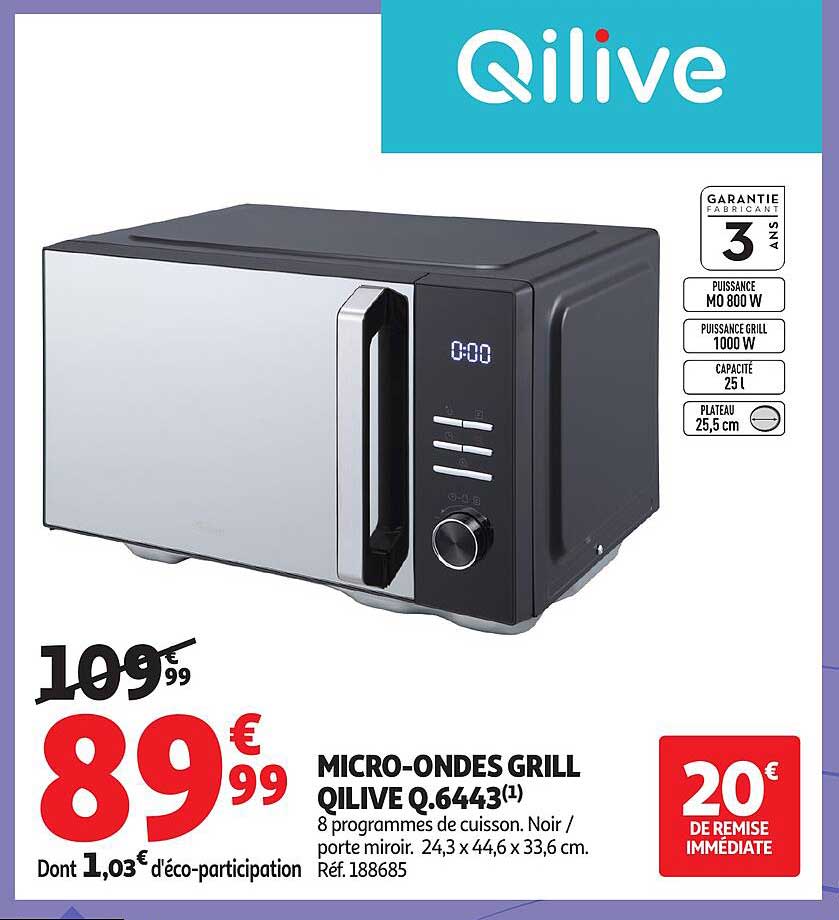 MICRO-ONDES GRILL QILIVE Q.6443