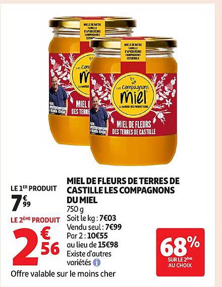 MIEL DE FLEURS DES TERRES DE CASTILLE LES COMPAGNONS DU MIEL