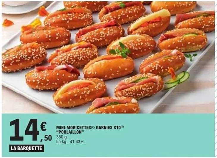 MINI-MORICETTES® GARNIES X10 "POULAILLON"