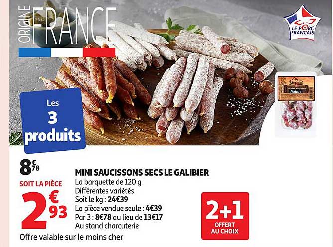 MINI SAUCISSONS SECS LE GALIBIER