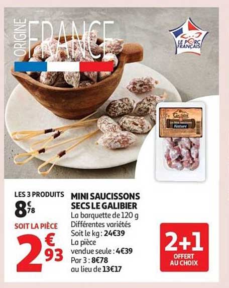MINI SAUCISSONS SECS LE GALIBIER