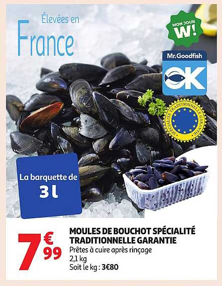 MOULES DE BOUCHOt SPÉCIALITÉ TRADITIONNELLE GARANTIE