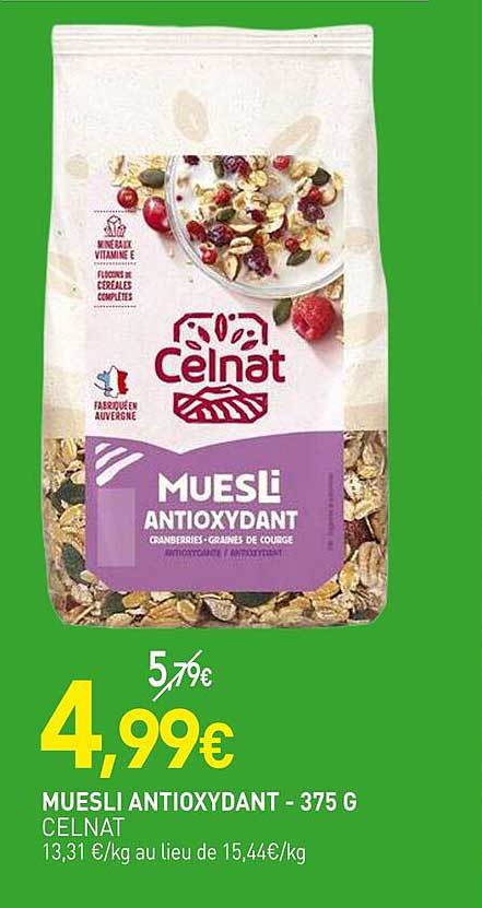 MUESLI ANTI-OXYDANT - 375 G CELNAT