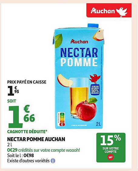 NECTAR POMME AUCHAN