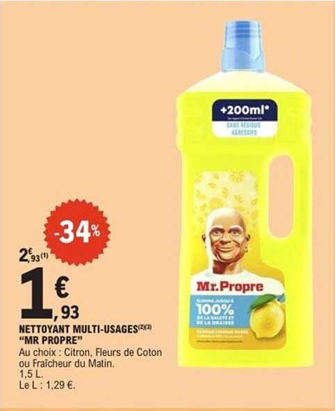 NETTOYANT MULTI-USAGES "MR PROPRE"