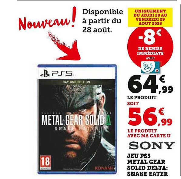 Nouveau ! Metal Gear Solid Delta: Snake Eater