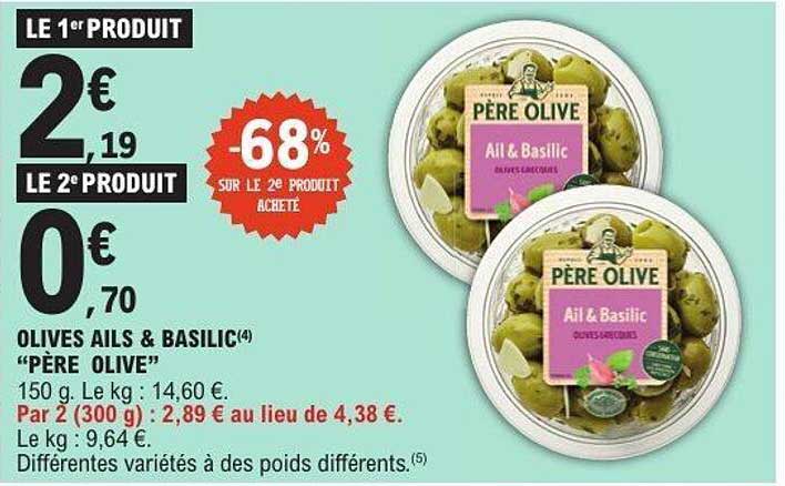 OLIVES AIL & BASILIC 'PÈRE OLIVE'