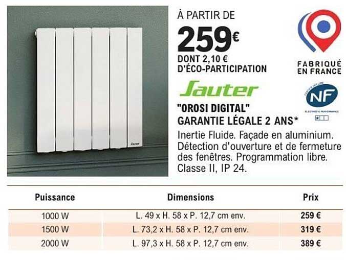 "OROSI DIGITAL" GARANTIE LÉGALE 2 ANS*