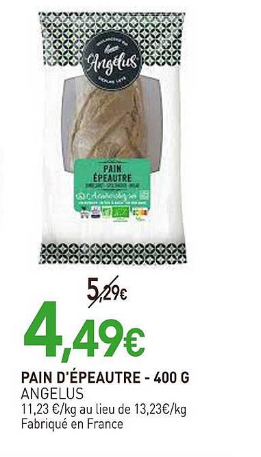 PAIN D'ÉPEAUTRE - 400 G ANGELUS